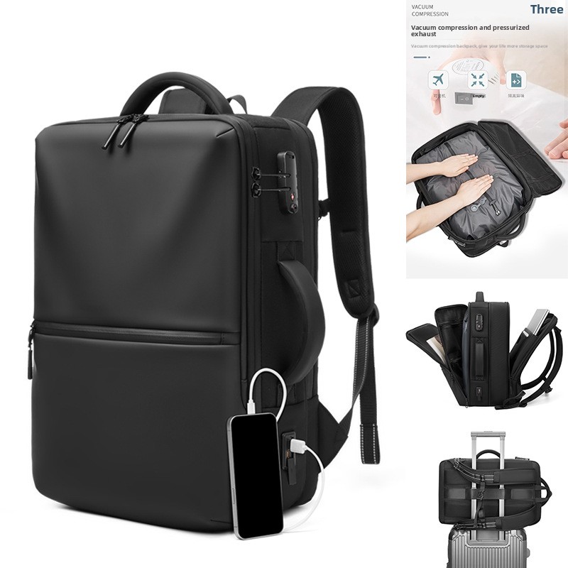 Business Backpack Brief - Многофункциональный мужской вакуумный компрессионный рюкзак с