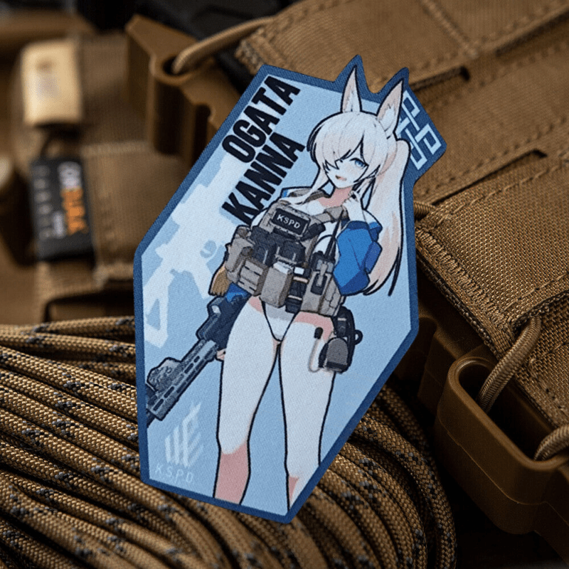 Urban Backpack Tactical - Синий архив Kona, тактическая нашивка, пистолет