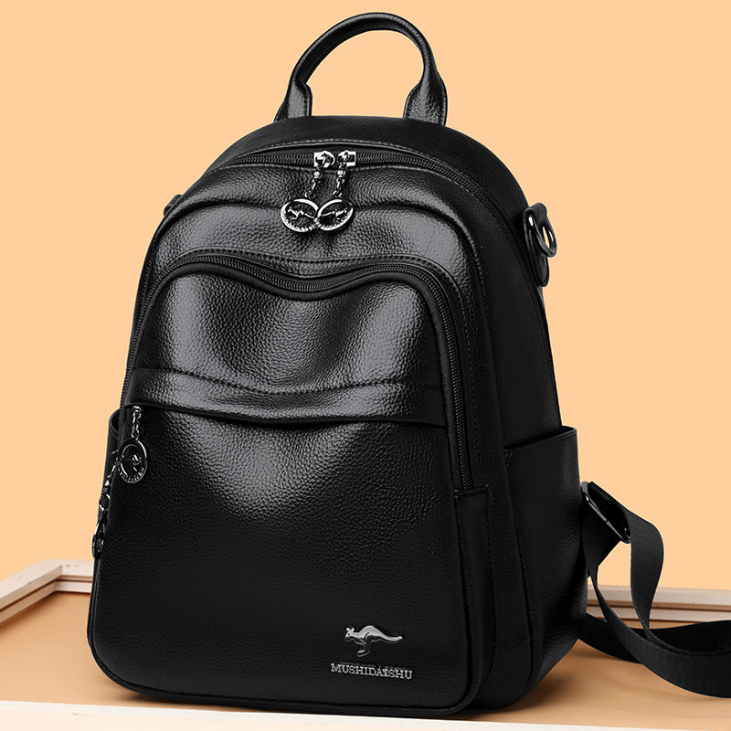 Travel Backpack Anti Theft - Водонепроницаемый рюкзак из искусственной кожи для