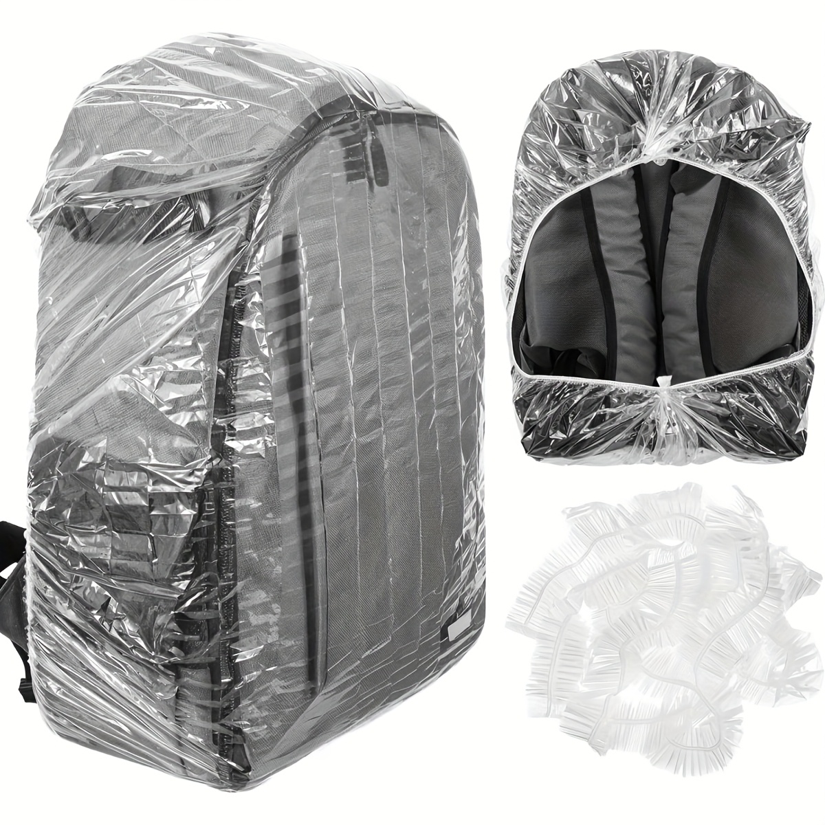 Rain Cover Backpack - 10 шт. эластичных одноразовых чехлов для