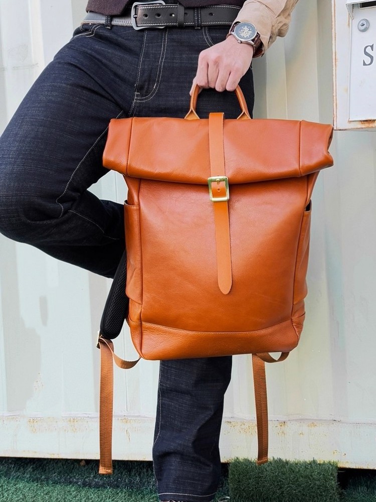 Мужской кожаный рюкзак большой – обзор и цена Leather Backpack Vintage