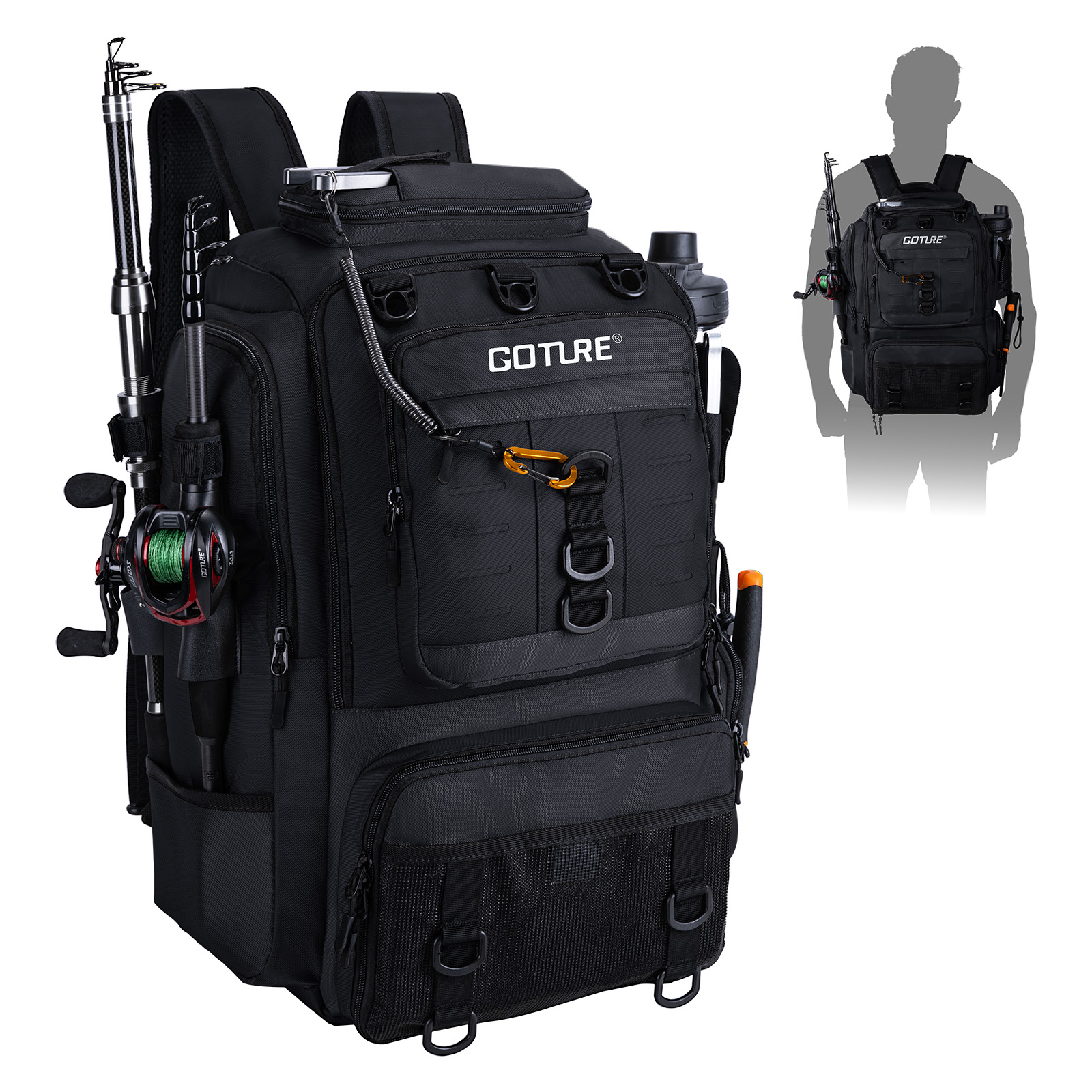 Рыболовная сумка Goture с держ – обзор и цена Backpack Insert Organizer