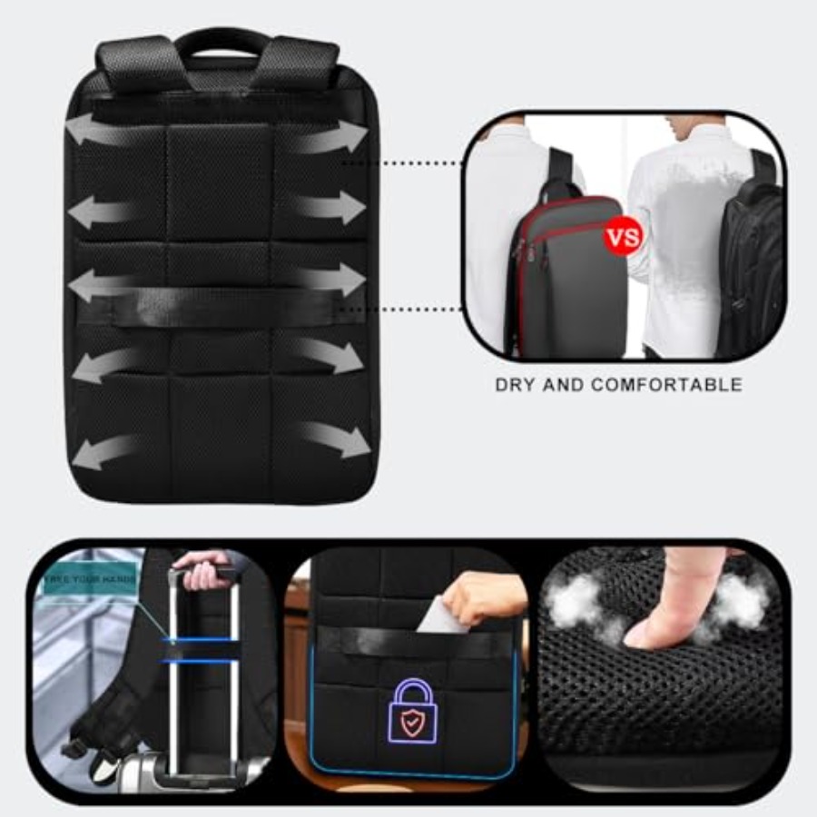 Тонкий и расширяемый рюкзак дл – обзор и цена Laptop Backpack 15.6