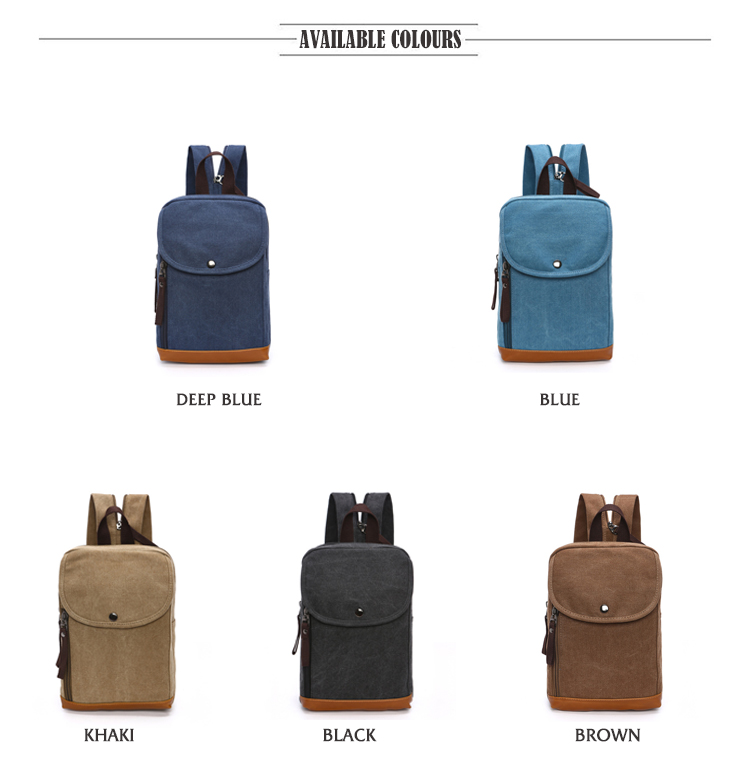 Мужской холщовый мини-рюкзак,  – обзор и цена Sling Backpack Shoulder