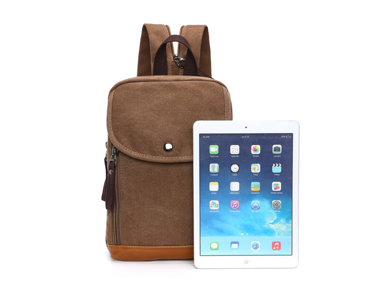Мужской холщовый мини-рюкзак,  – обзор и цена Sling Backpack Shoulder