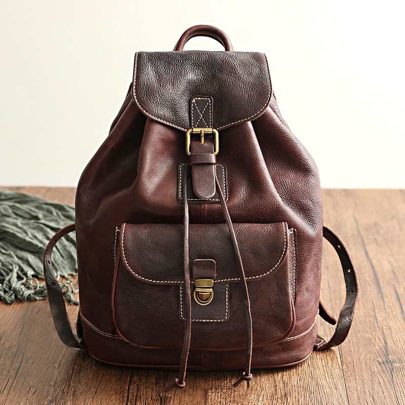 Рюкзак Johnature из натурально – обзор и цена Leather Backpack Vintage