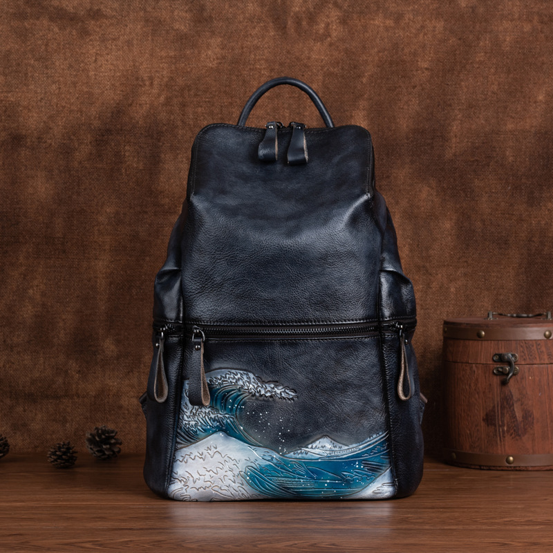 Женский вместительный рюкзак и – обзор и цена Leather Backpack Vintage