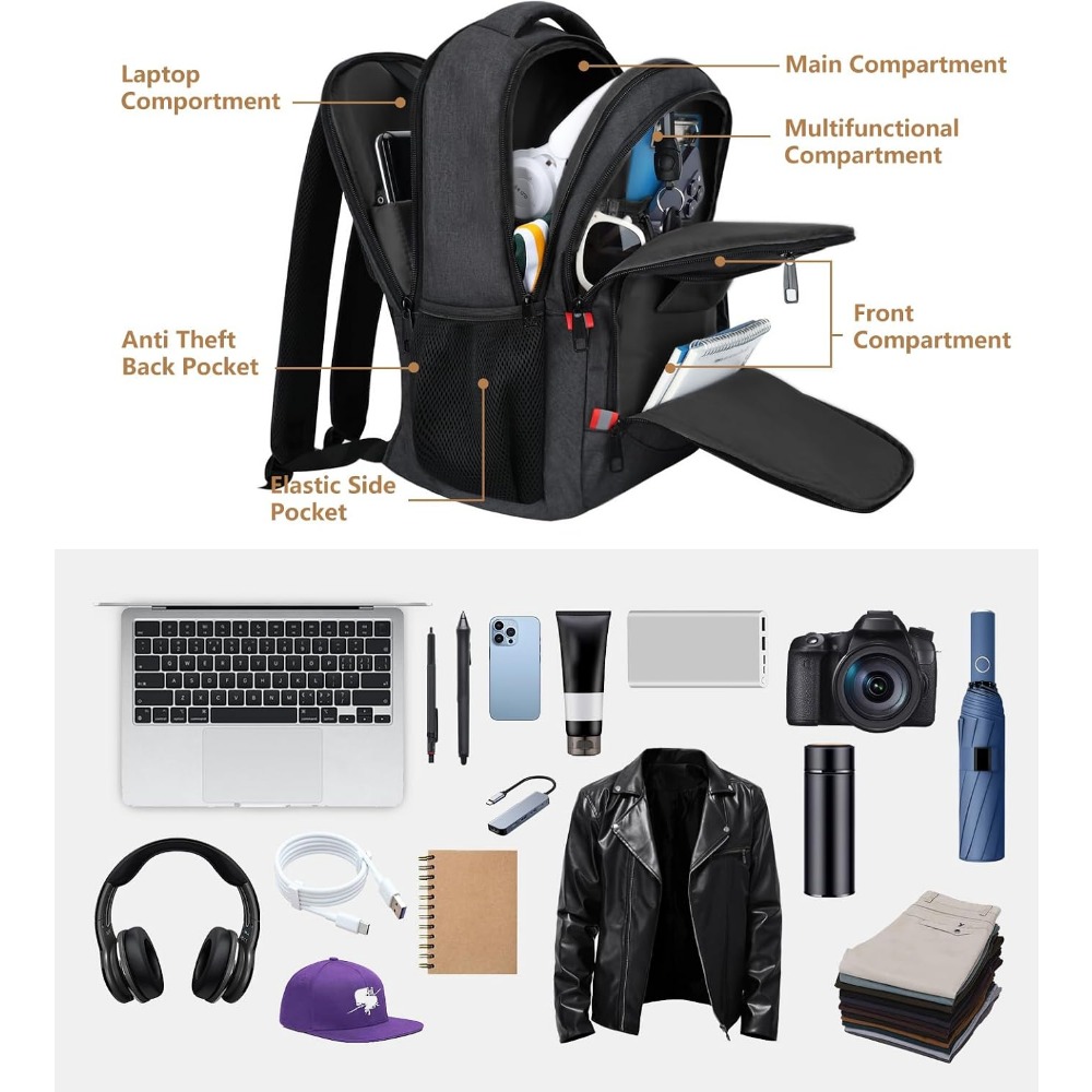 Мужской школьный рюкзак для по – обзор и цена Laptop Backpack 15.6