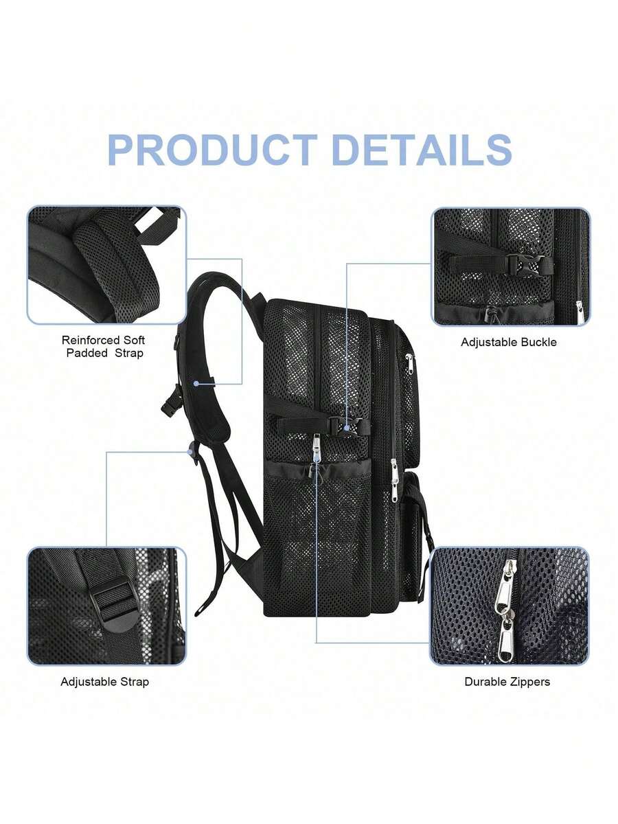 Сетчатый рюкзак 36 л, большой, – обзор и цена Canvas Backpack Casual