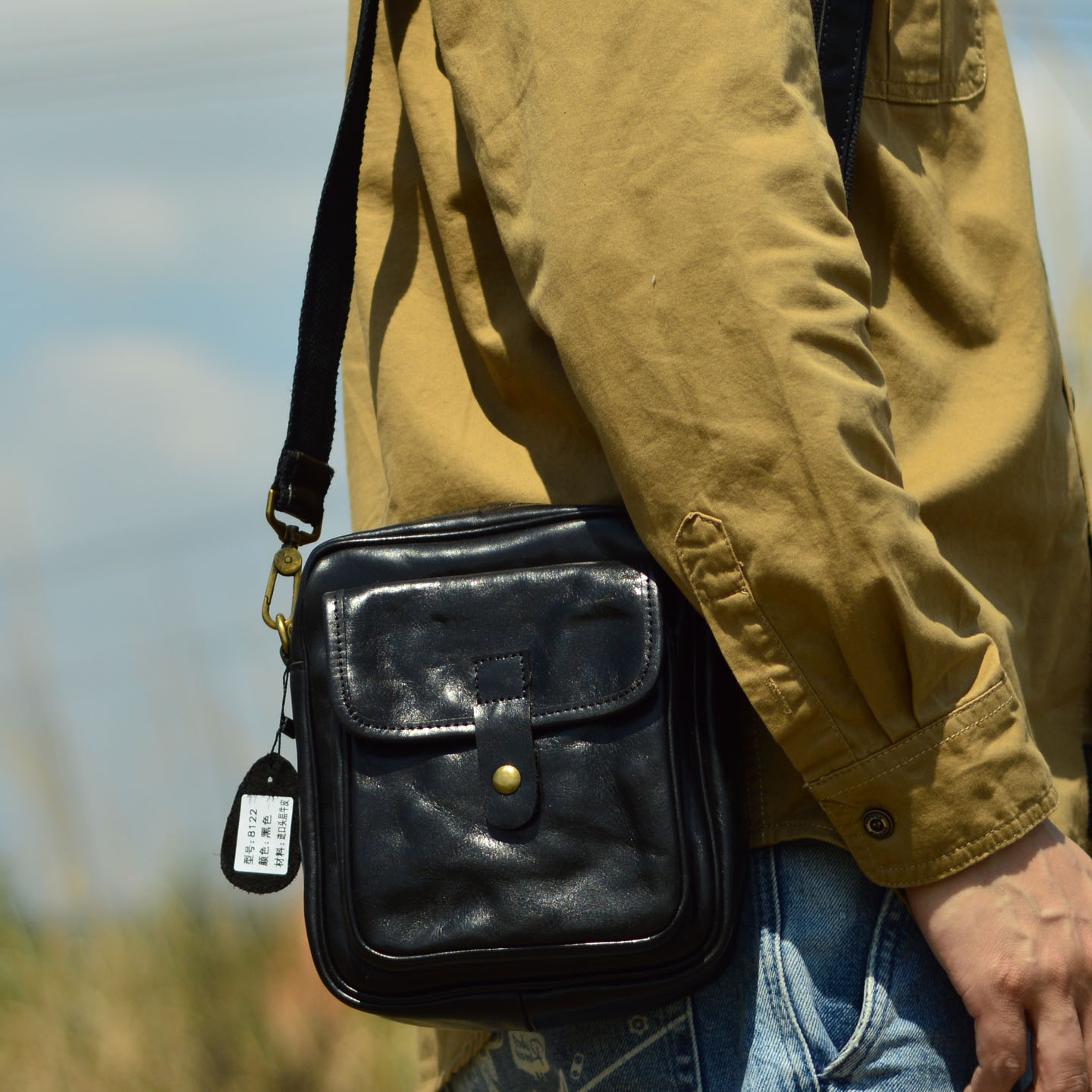 Мужская кожаная деловая сумка  – обзор и цена Leather Backpack Vintage