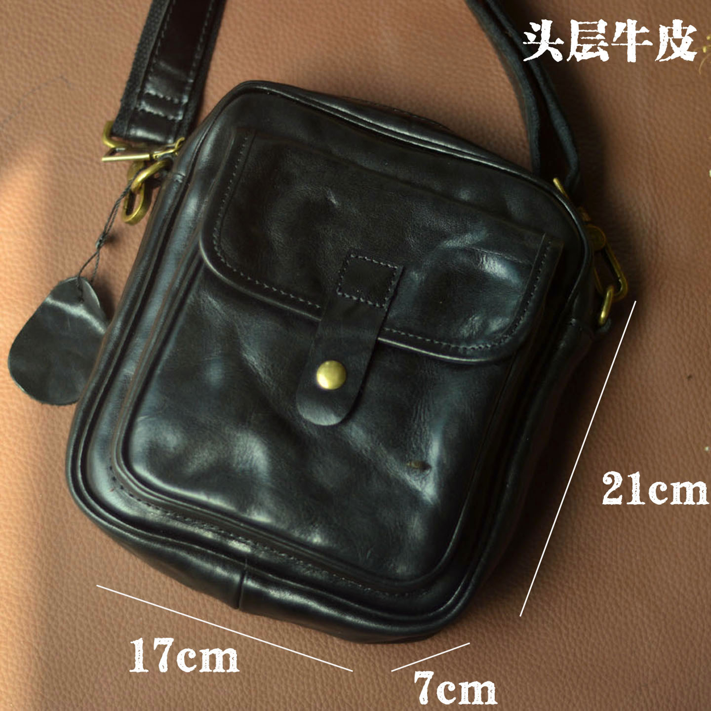 Мужская кожаная деловая сумка  – обзор и цена Leather Backpack Vintage